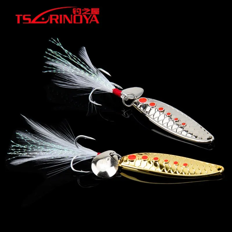 TSURINOYA Metal Spoon Bait 10g/15g/20g Hard Gold Silver Fishing Spinner Pesca Peche Wobblers | Спорт и развлечения