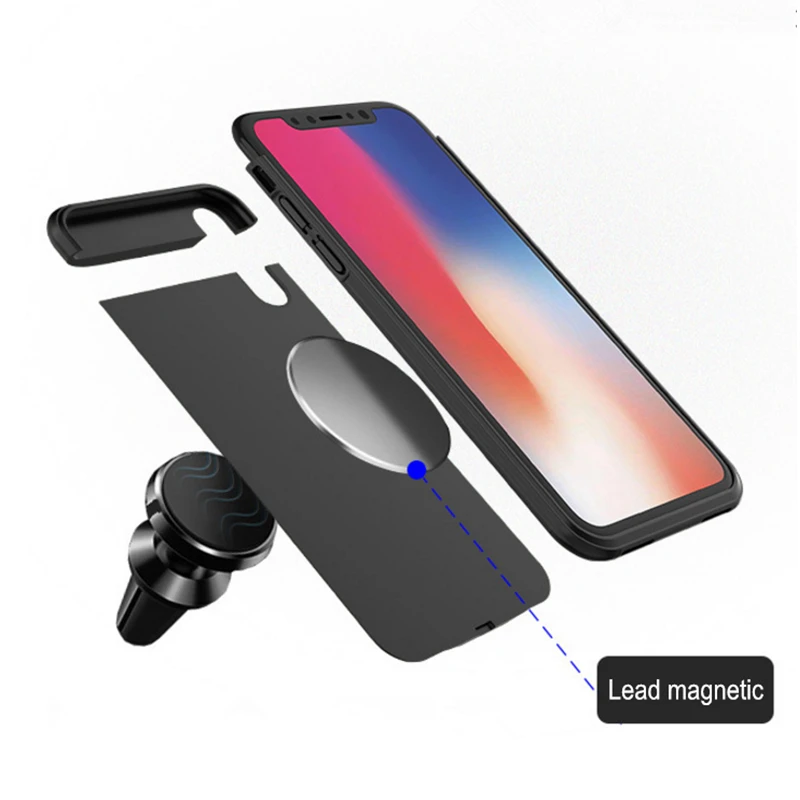 4000 мАч ультра тонкий магнитный чехол для зарядного устройства для iPhone X Внешний внешний аккумулятор чехол для зарядки для iPhone XS чехол для аккумулятора