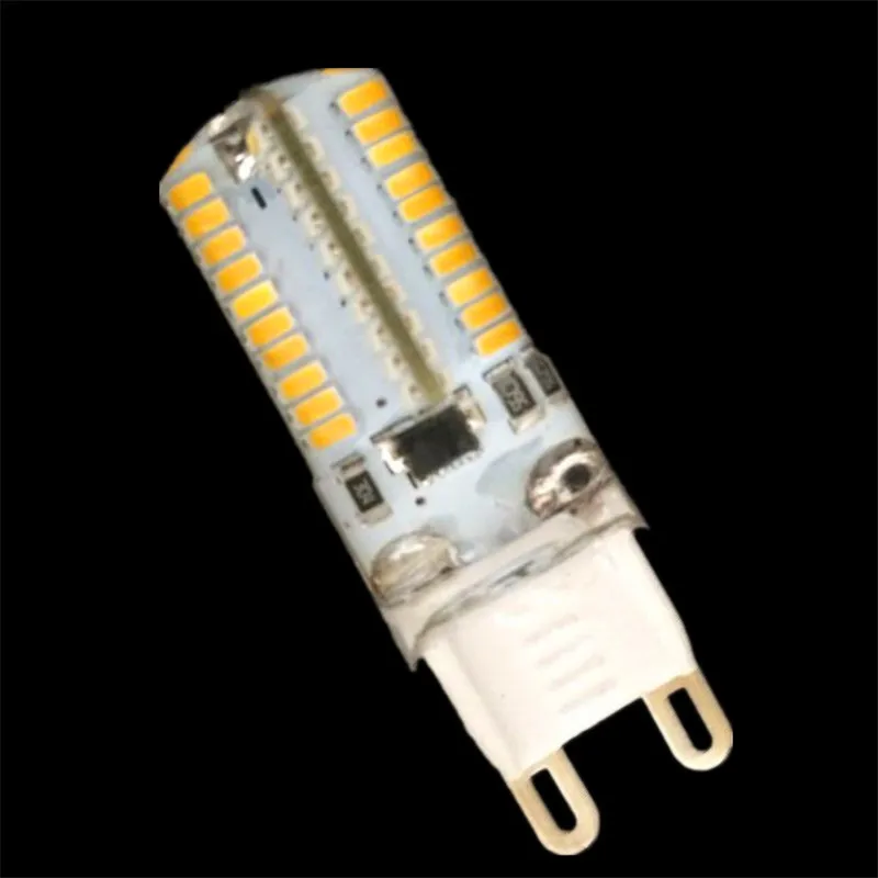 50 шт./лот AC220V/110 V затемнения 3014SMD 80leds G9/G4/E17/E11 7wled лампочки кукурузы Заменить