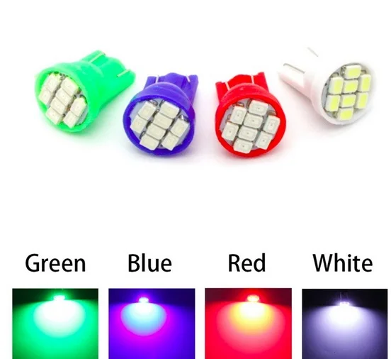 500 шт. T10 W5W 194 168 1206 8 SMD LED авто 12 В светодиодные Лампы супер белый Инструмент
