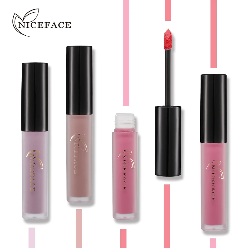 NICEFACE 3 шт./лот Матовая жидкая губная помада набор для макияжа долговечный