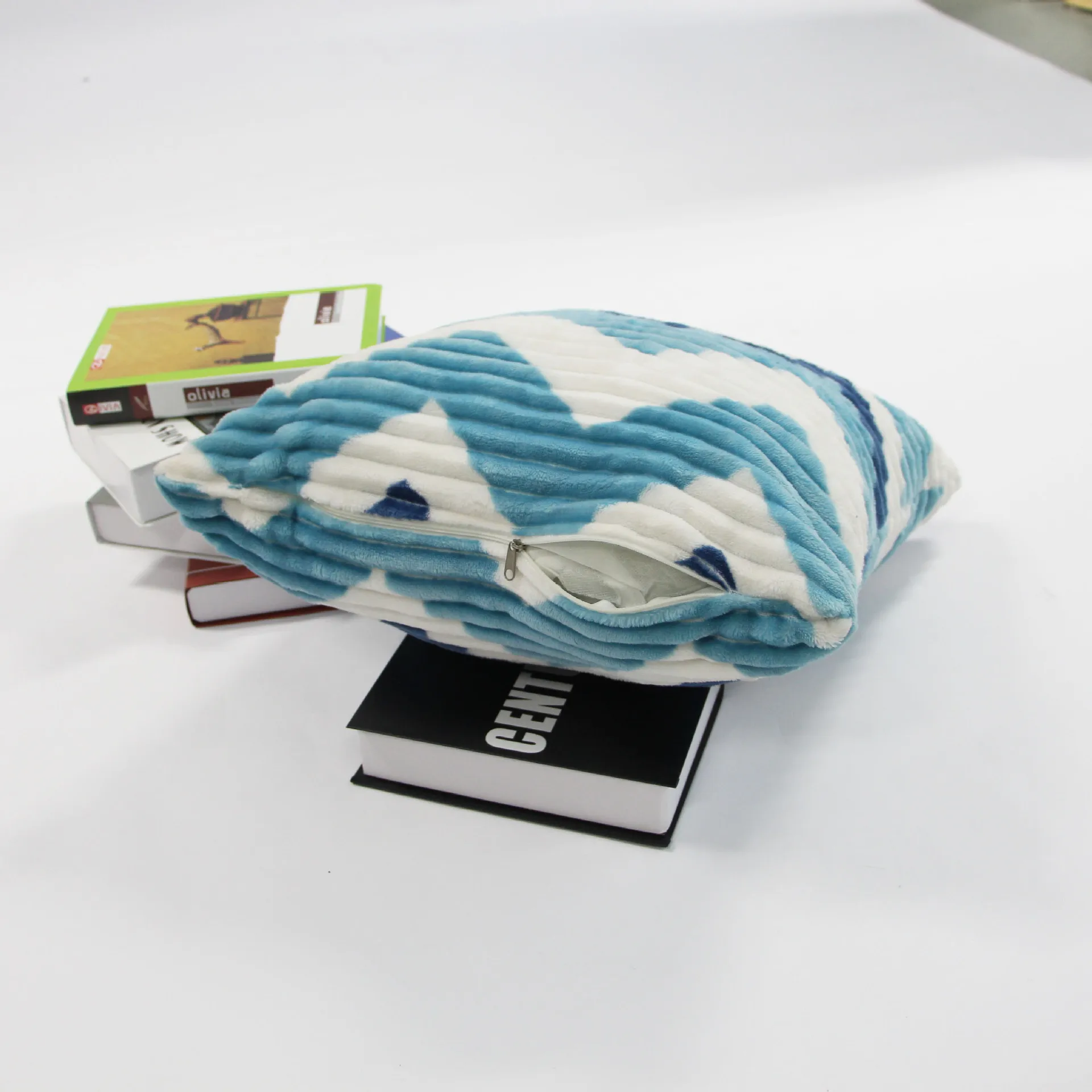 Фланелевая Вельветовая стеганая многофункциональная Подушка на молнии 45*45 см |