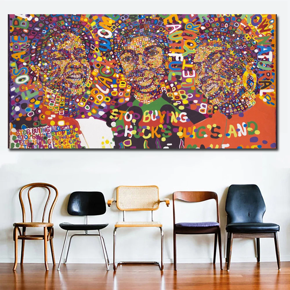 Самодельная Живопись Арт мятежа поп арт HD печать портрет масляная живопись на