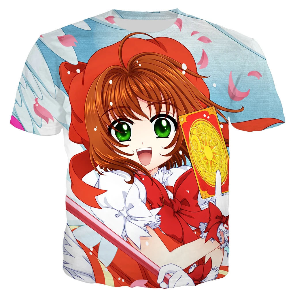 Аниме Sakura Card Captor футболка 3D принт модная мужская и женская одежда короткий рукав