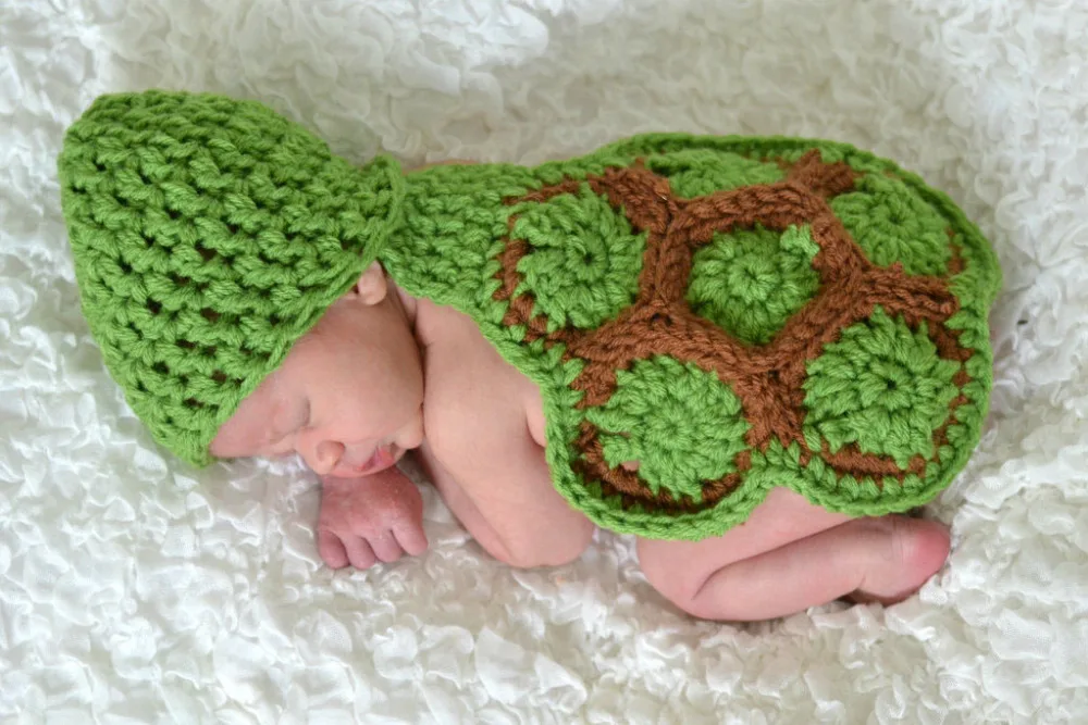 Вязание крючком детской одежды New baby фотосессии забавный новорожденный улитка