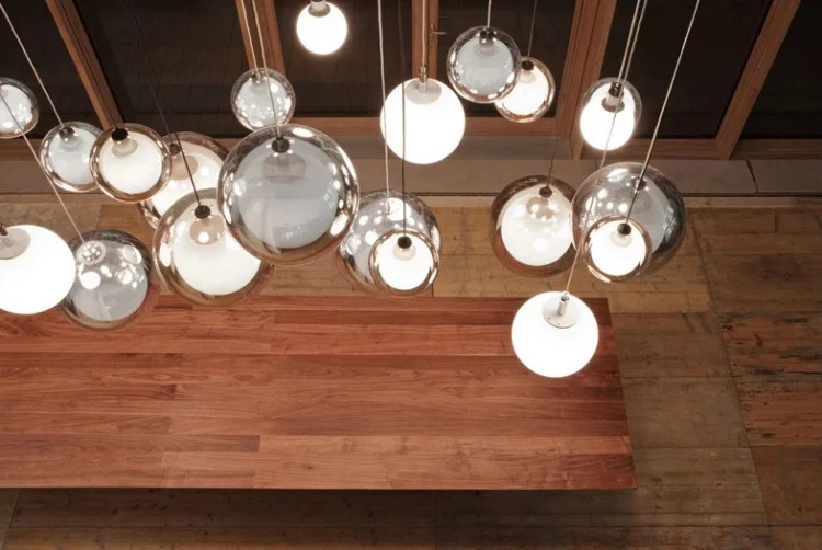 Американский винтажный подвесной светильник из прозрачного стекла E27 110V 220V для