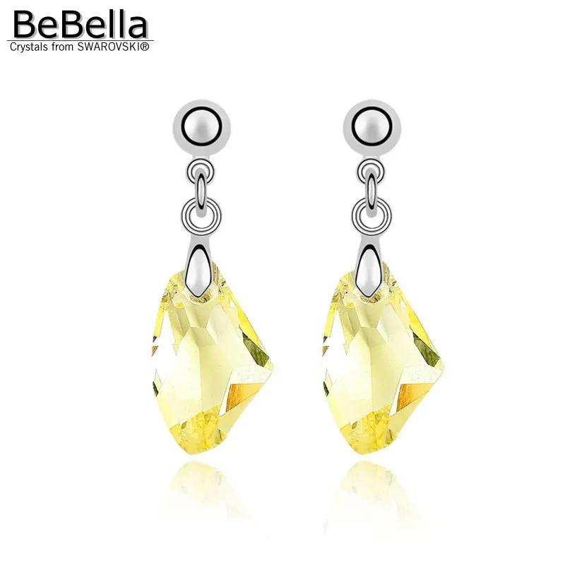 Женские Висячие серьги BeBella с кристаллами Swarovski модные ювелирные изделия подарок