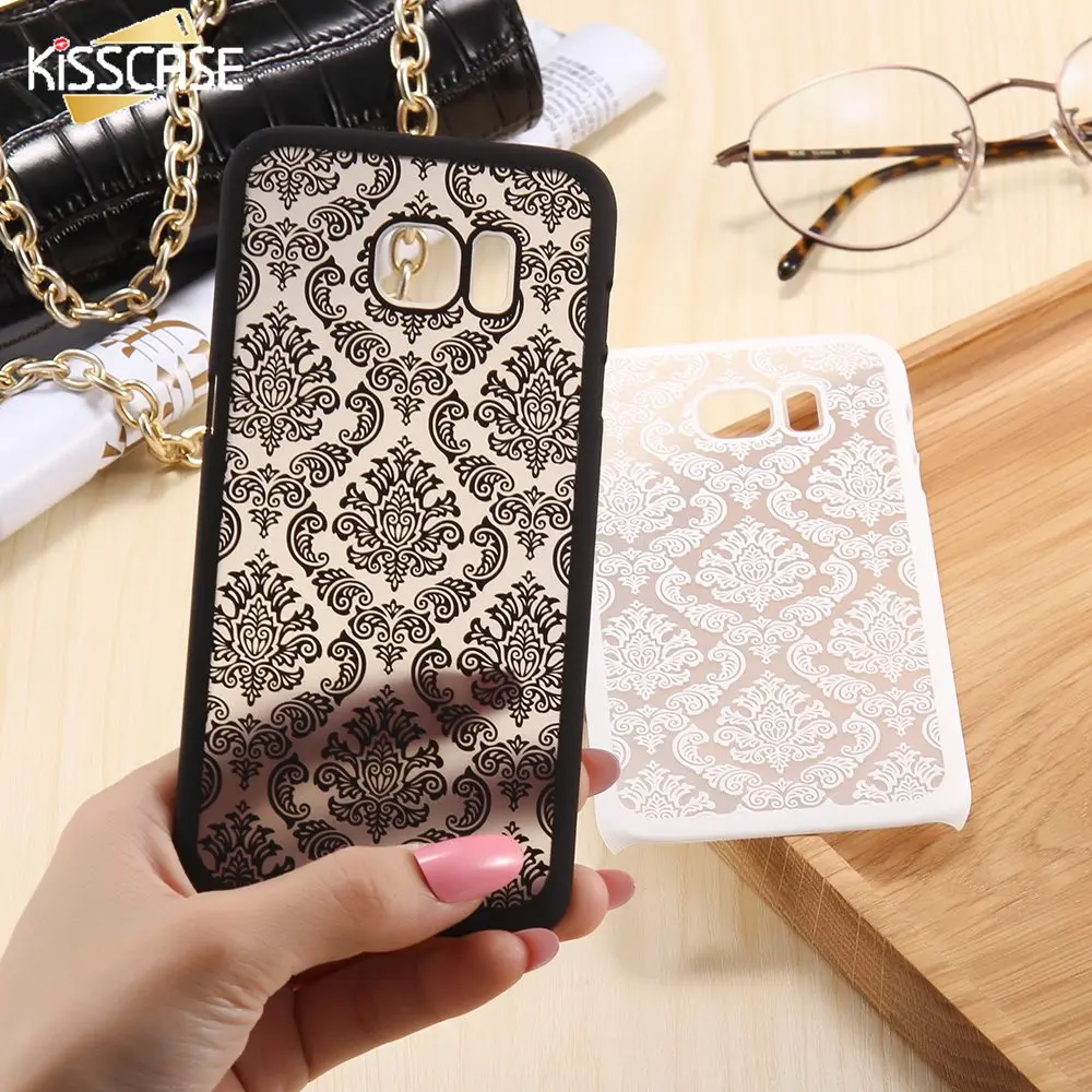 KISSCASE Ретро Дворец Флоры Для Samsung Galaxy S6 S7 Edge A7 A8 Demask Крышка Делюкс Элегантный