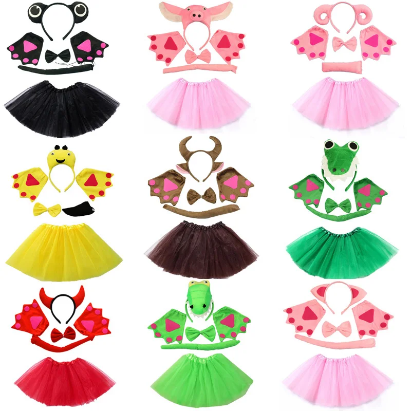Multiple Anime Cartoon Animals Costume Cosplay Set Party Fancy Dress Halloween Costumes Purim|Костюмы для девочек| |