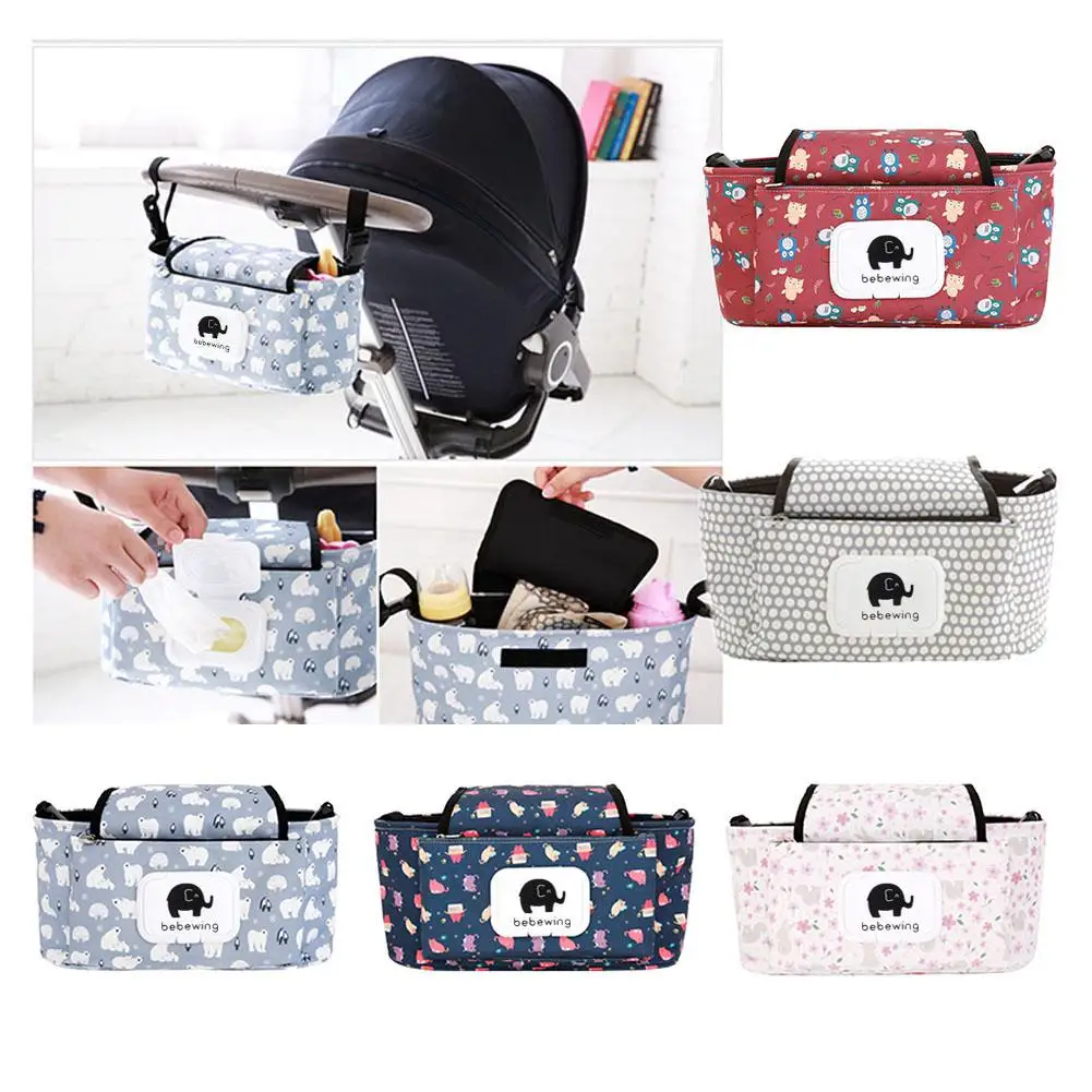 Портативная детская коляска сумка для подгузников подвесная корзина органайзер