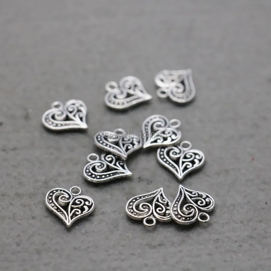 Фурнитура для аксессуаров из сплава в форме сердца комплектующие ювелирных