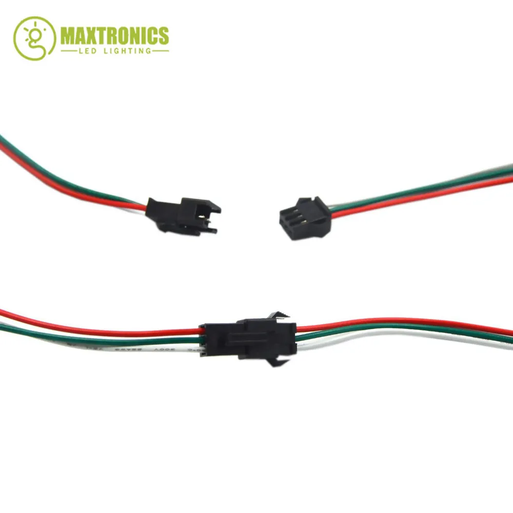2pin 3pin 4pin светодиодный разъем мужской/женский JST SM 2 3 4 5Pin провода кабель для