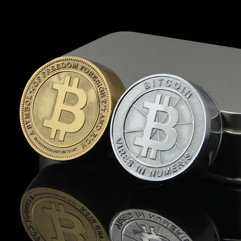 Новые горячие Биткоин Электронные USB зажигалки Металлическая резьба монета