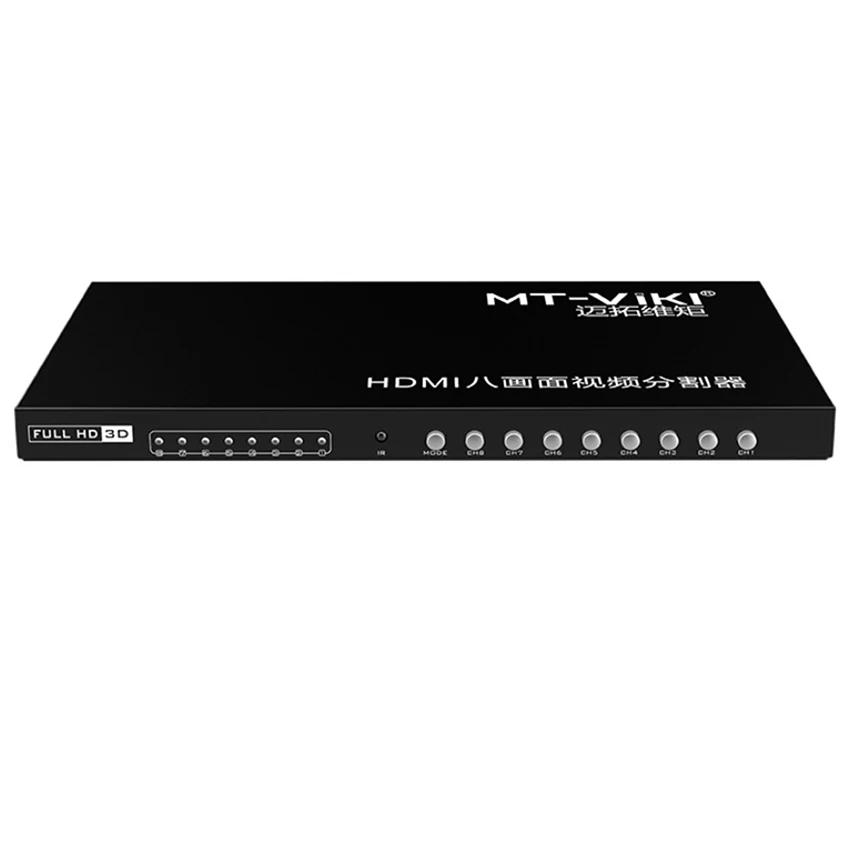 8X1 HDMI мультипросмотр в режиме реального времени с функцией бесшовного