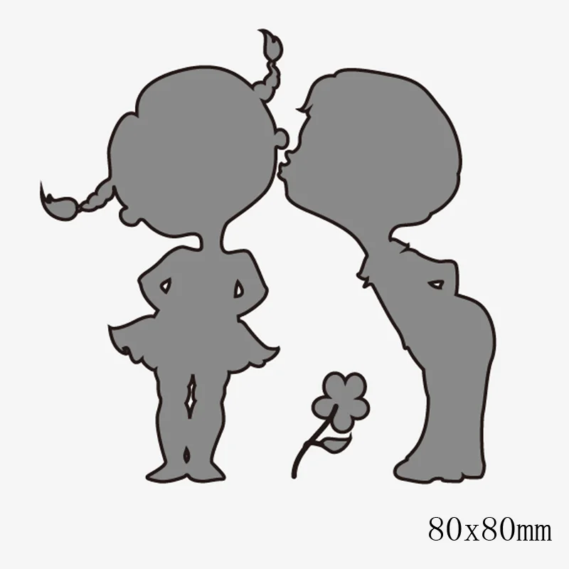 Металлические Вырубные штампы Love and Kiss для альбома скрапбукинга рукоделия