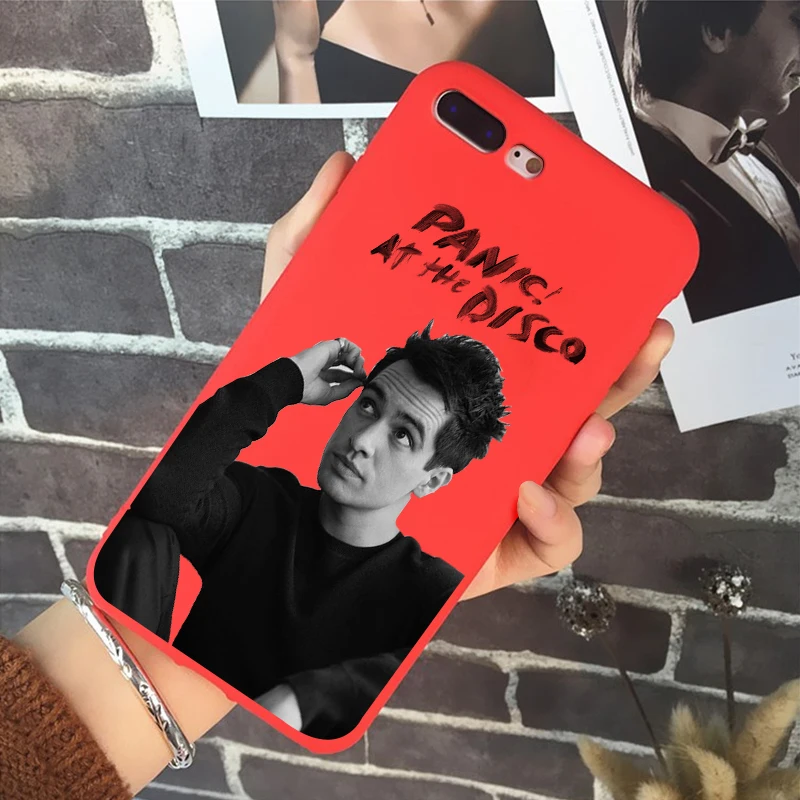 R-5653 Panic at диско Мягкий силиконовый чехол конфетного цвета чехол для iPhone X XR XS MAX 6 7 8 plus 6s для Apple лучший дизайн корпуса - Цвет: R-5653