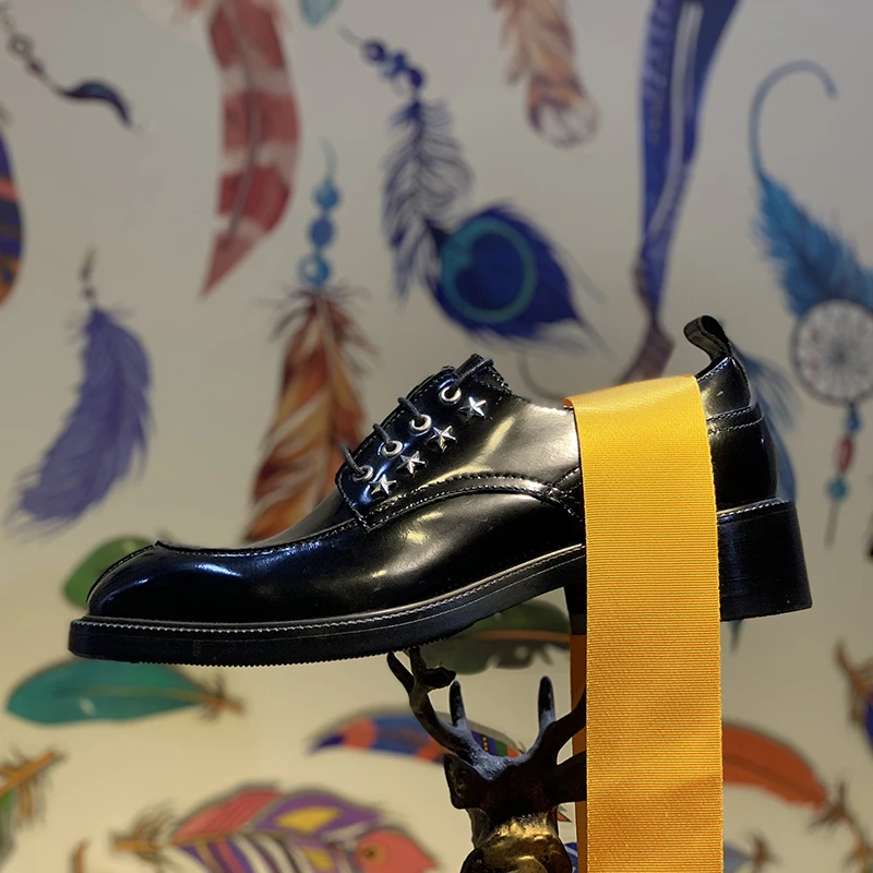 

Классические мужские туфли в стиле Derby из коровьей кожи, мужские деловые туфли на шнурках, туфли-оксфорды для свадебной вечеринки