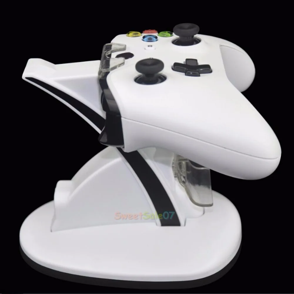 Микро USB двойной док-станция Подставка держатель для Xbox One тонкий Геймпад