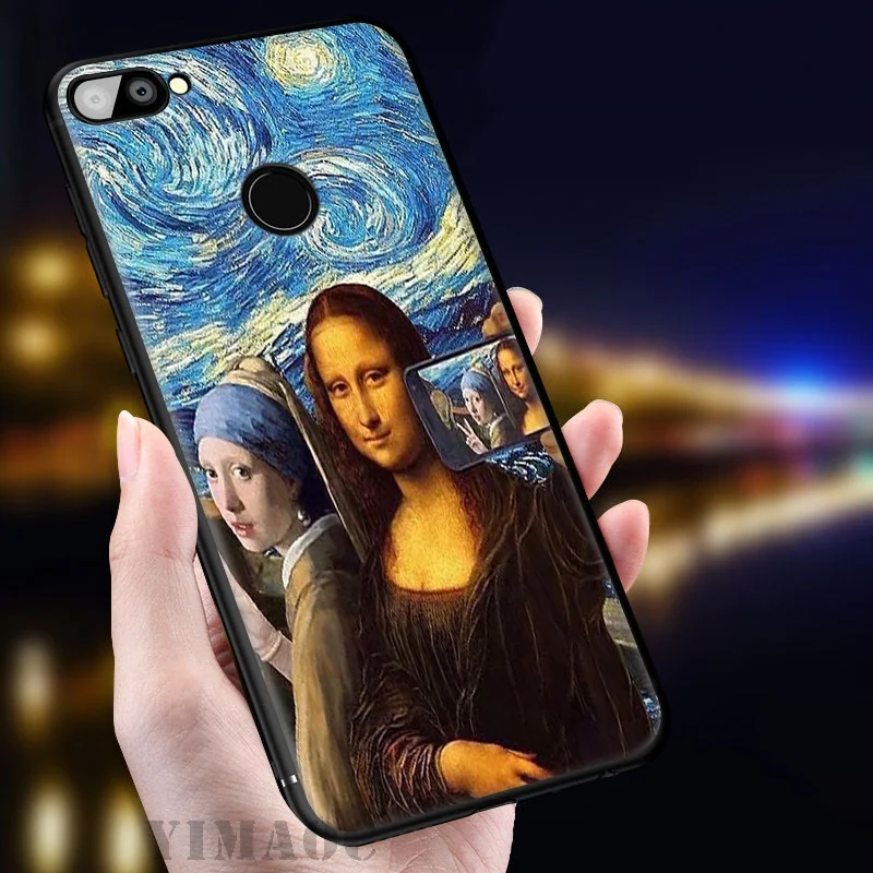 YIMAOC Mona Lisa Van Gogh мягкий чехол для huawei mate 20 10 P30 P20 Pro P10 P9 P Smart Z 2019 &amp Nova 3 3i Lite |