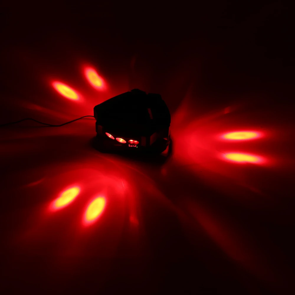 Дискотека KTV 90 Вт 9LED RGBW полноцветный DMX512 звуковой контроль 16/48 канал Мини треугольник паук лампа луч сценический светильник для клубных Вечерние