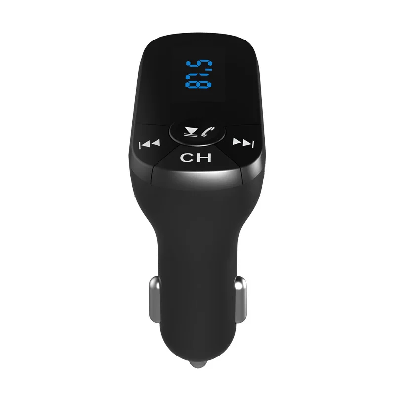 HEVXM HBQ T10 Multifunction Wireless Car MP3 Player QC3.0 Fast Car Charger Adjust Any Angle FM Transmitters Car Audio Monitor