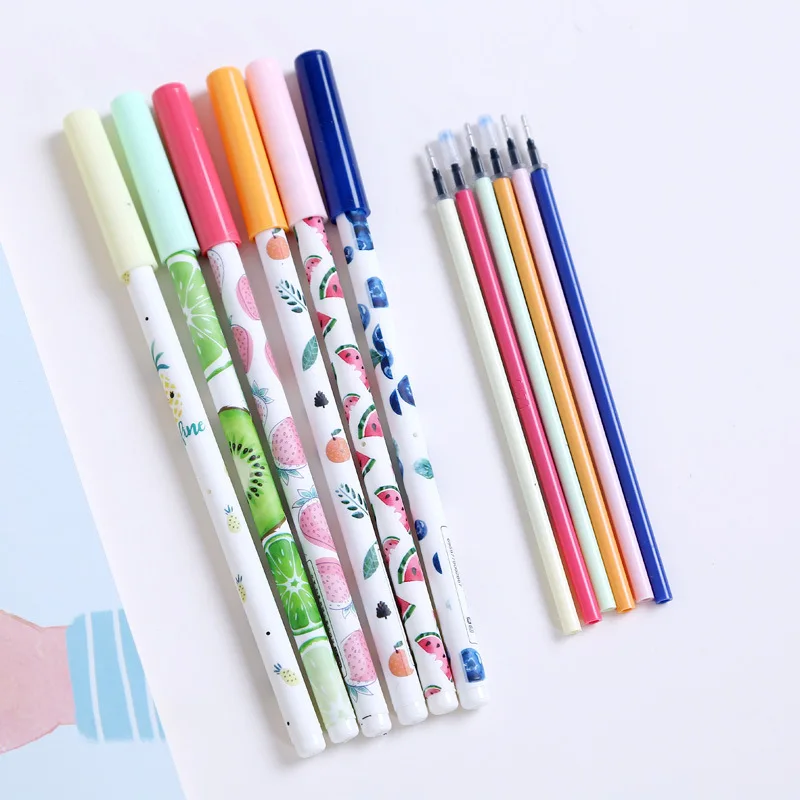 Coloffice Creative Stationery gel pen set with Bookmark Neutral pen Student Korea Small Cute Multifunction 0.5mm Black pen gifts