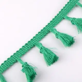 green Радужные кисточки с кружевной лентой падения края кружевные планки DIY Свадебная вечеринка ремесел ручной работы; Прошитые мужские Шторы одежда аксессуар на 2 размера больше - Цвет: green