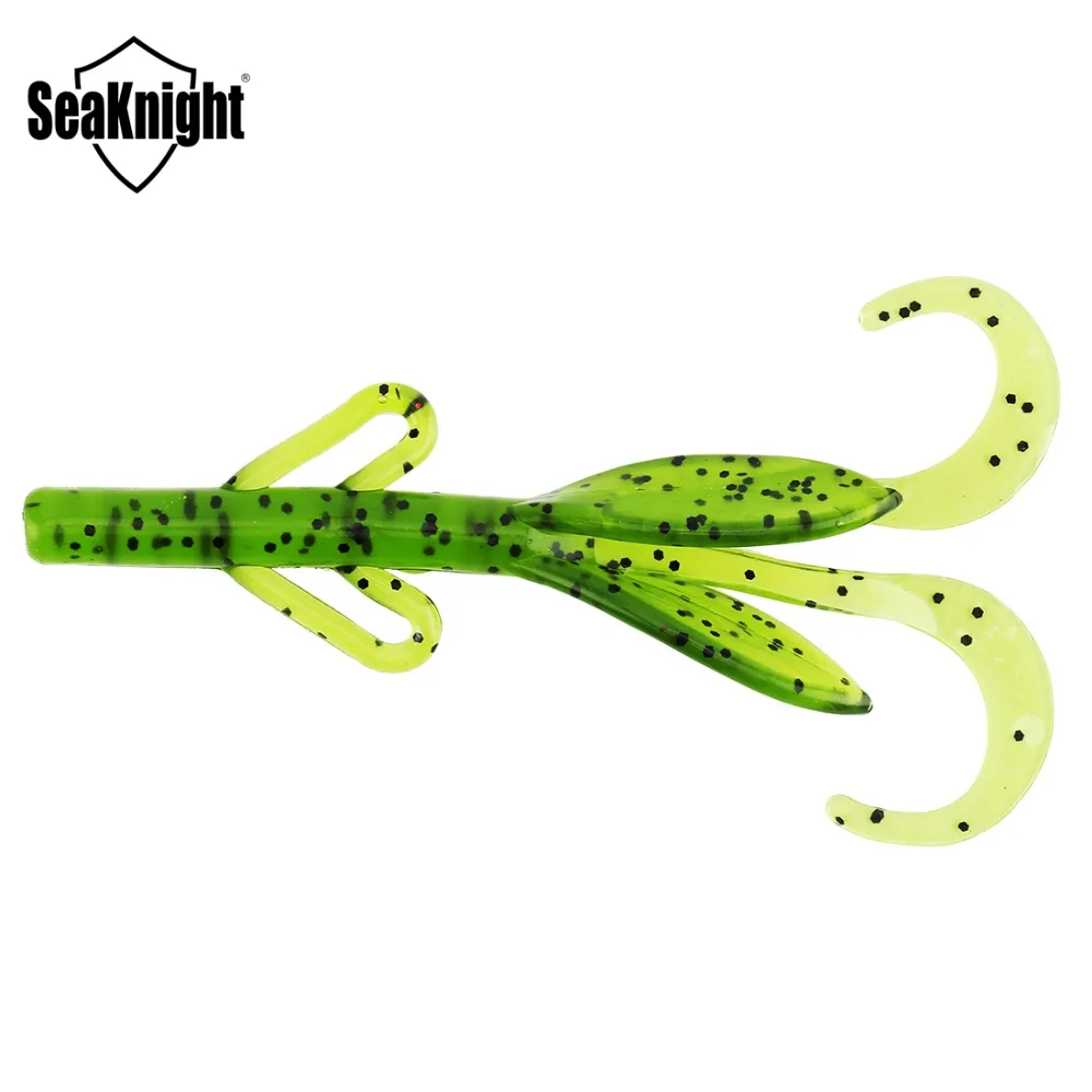 SeaKnight SL007 Fishing Lure Shrimp 6.2g 110mm 6PCS/Bag Soft Baits Silicone Bass Bait Saltwater/Freshwater Craw Tackles | Спорт и