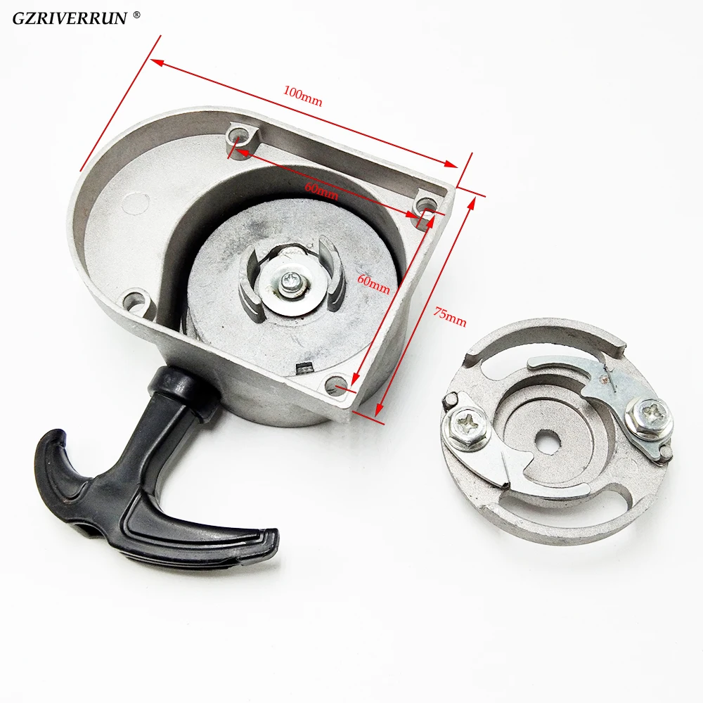 Бесплатная доставка сплав Потяните старт стартер для 49cc 60cc 66cc 70cc 80cc 2 тактный