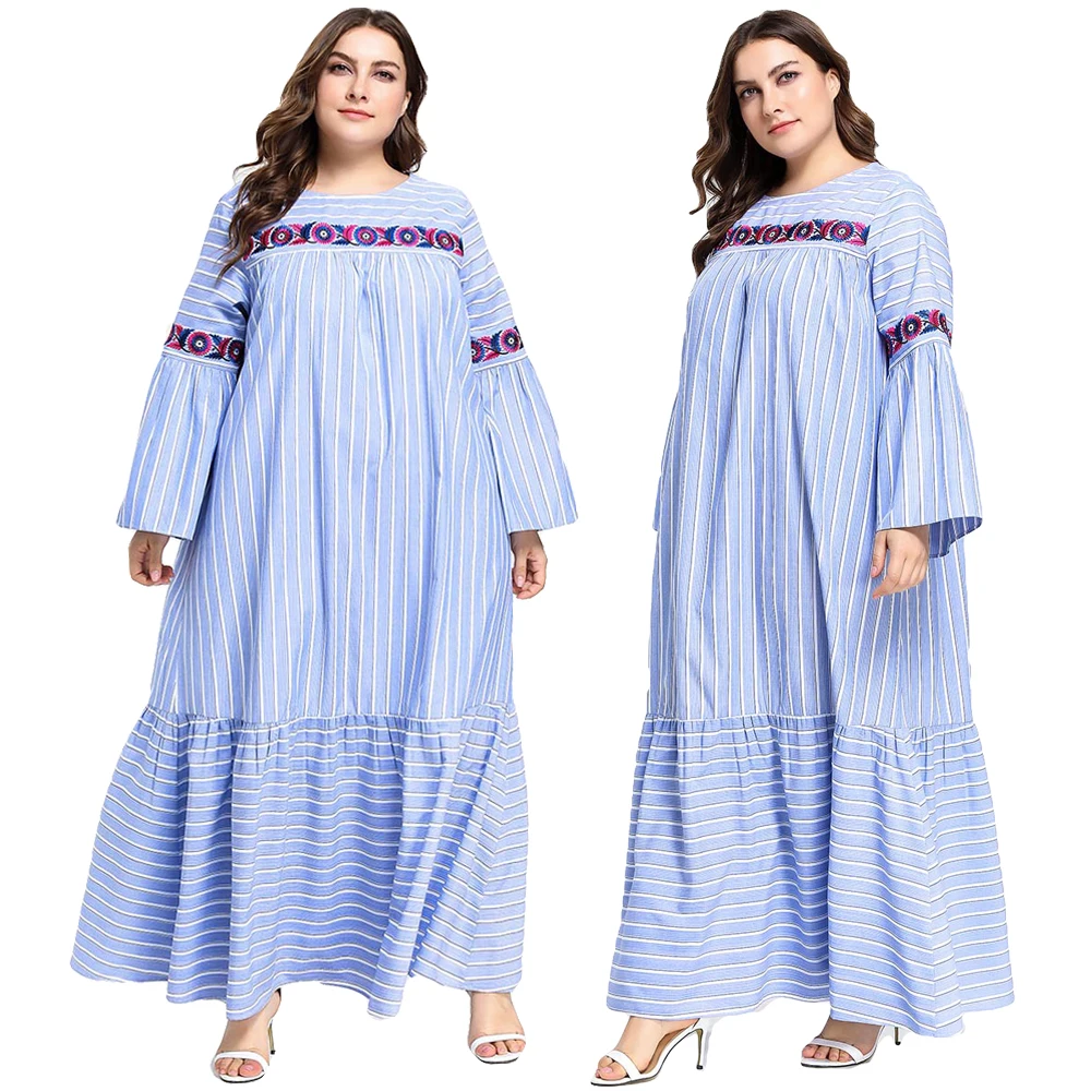 Abaya Дубай женское плюс размер длинное мусульманское платье кафтан Арабский