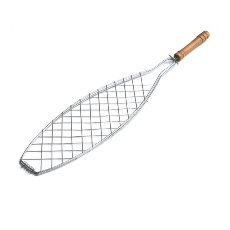 Сетка для барбекю рыбы гриль кемпинга антипригарный рыбный корзина мяса овощей