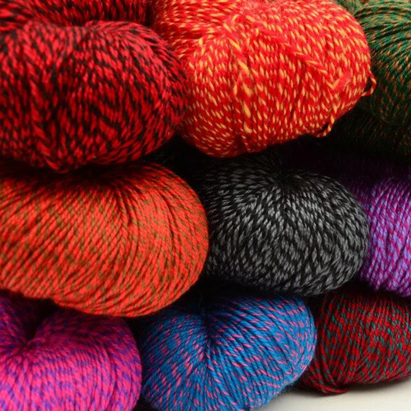 Шерстяная акриловая пряжа для вязания Kint CraftsEco-Friendly крашеное дерево Skein Nitki Garen Laine