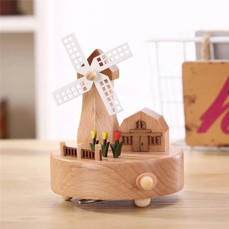 Музыкальная музыкальная шкатулка Carillon Scatole Musicali Madera Muziekdoos Carrossel Подарочная