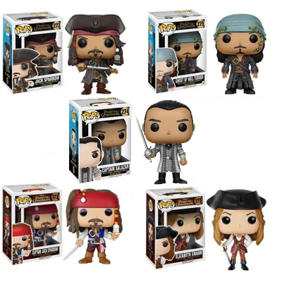 Funko POP Пираты Карибского моря Джек Воробей капайн Салазар виниловые фигурки