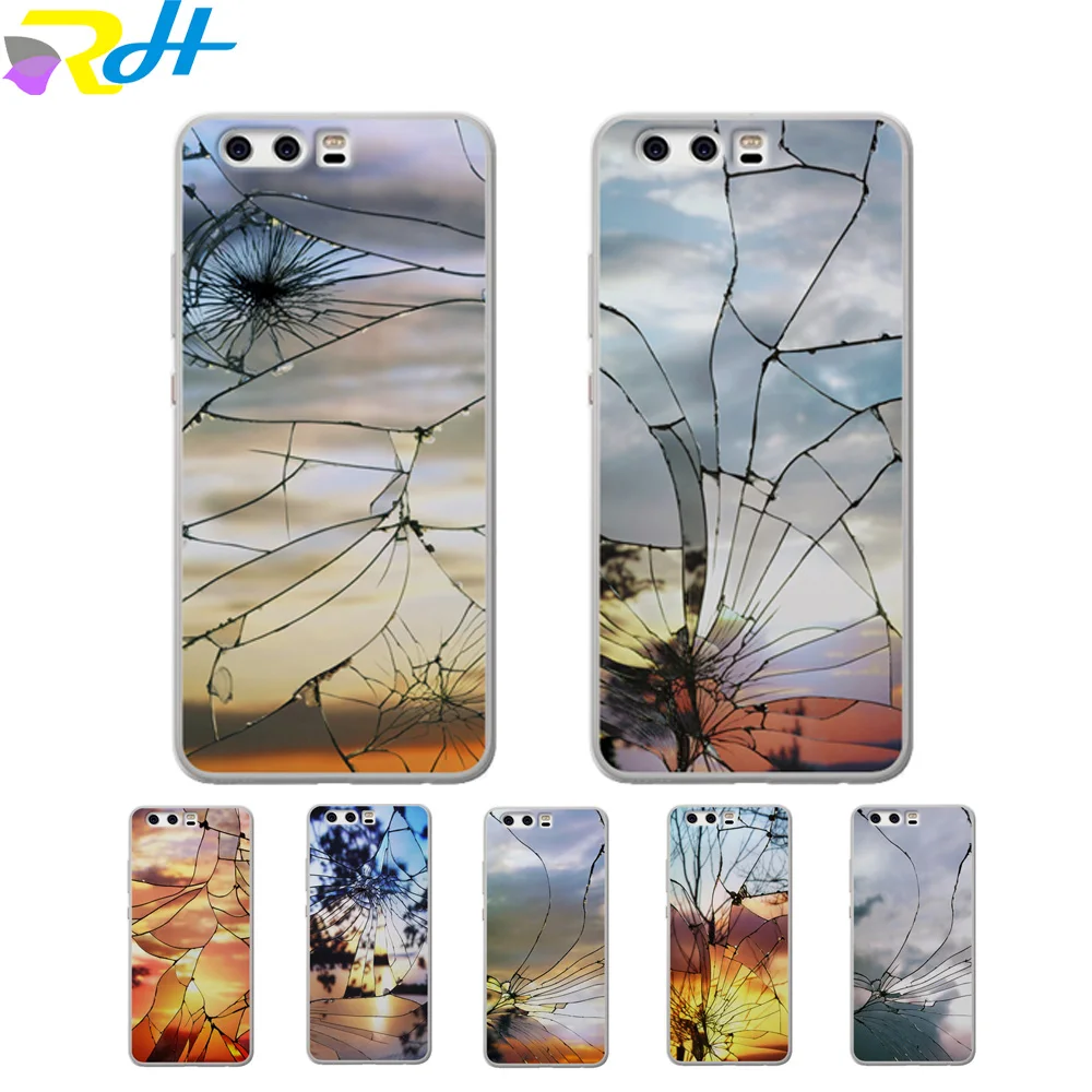 Для Huawei Y5 2017 Coque Etui модный сломанный задний Чехол для телефона Y5II Prime 2018 Y6II Y6