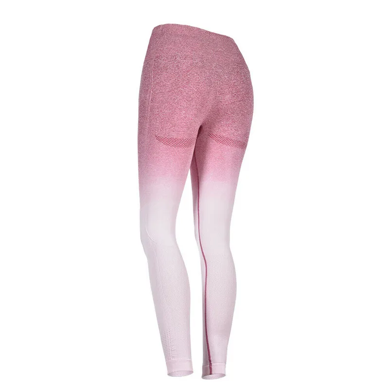 

Women Sport Pants High Waist Fitness Pants Running Gradient Pants