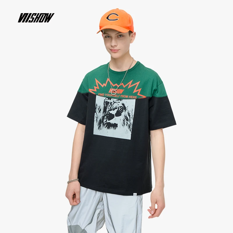 VIISHOW Streetwear Printed Men's T-shirt Brand Casual t shirt men Camisetas Hombre 2019 New Summer Funny T Shirts TD1537192 | Мужская