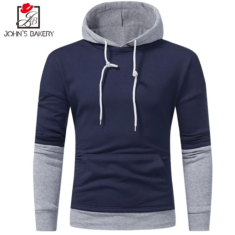 2019 мужские толстовки и хип-хоп фирменные одноцветные простроченные облегающие