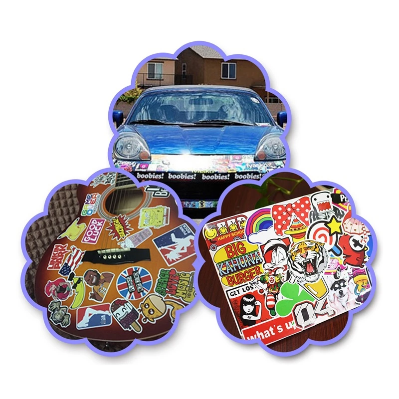 100 шт Смешанные смешные наклейки s Граффити стикер для ноутбука гитара скейтборд
