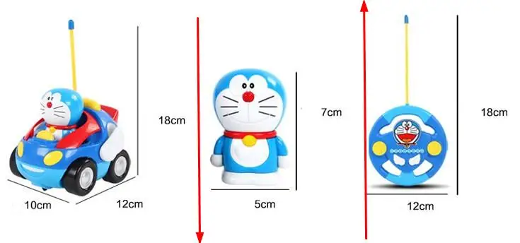 Для маленьких мальчиков девочек Doraemon электрические игрушки автомобиль