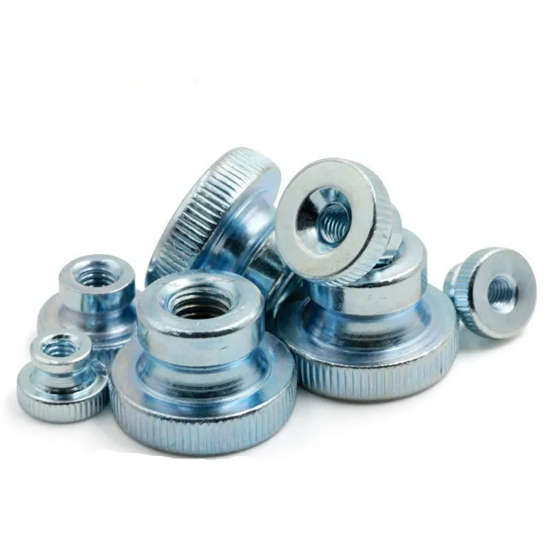 10Pcs DIN466-B GB806 M3 M4 M5 Galvanized Knurled Thumb Nut Iinstrument Hand Tighten 3D Printers Parts Curtain Wall | Обустройство