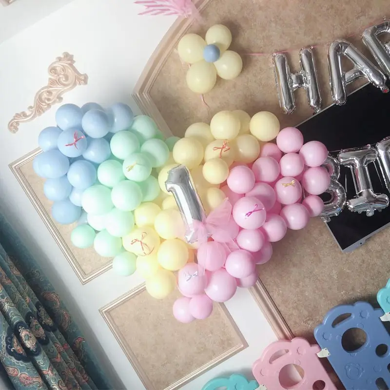 100 шт 10 дюймов Макарон латексные воздушные шары для свадьбы дня рождения