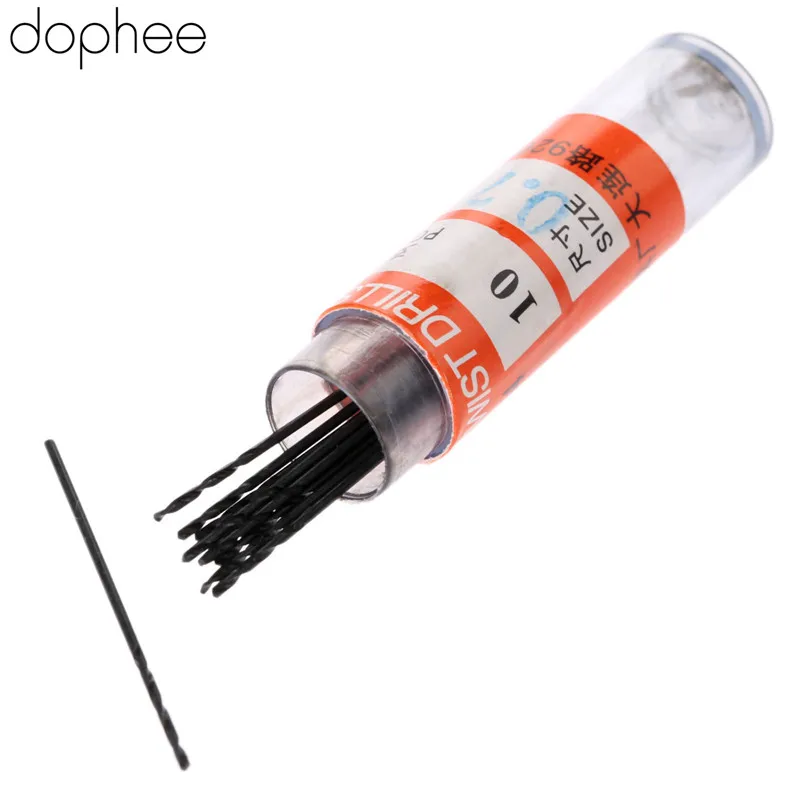 Dophee 10 шт. 0 7 мм Спиральные сверла из быстрорежущей стали высокоскоростные
