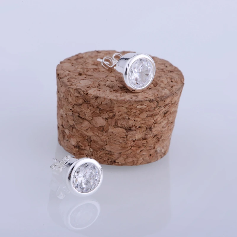 Посеребренные серьги посеребренные модные ювелирные изделия инкрустированные