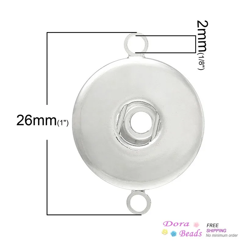 8 СЕЗОНОВ Медные Соединители Результаты Круглый Серебряный Тон Подходит Nice