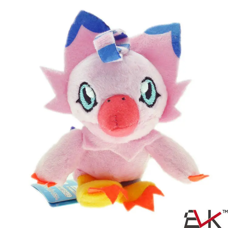 8 видов стилей 10 см милые плюшевые игрушки Digimon Gabumon Agumon Gomamon Piyomon Palmon Patamon Мягкие плюшевые игрушки с брелком - Цвет: kind 4