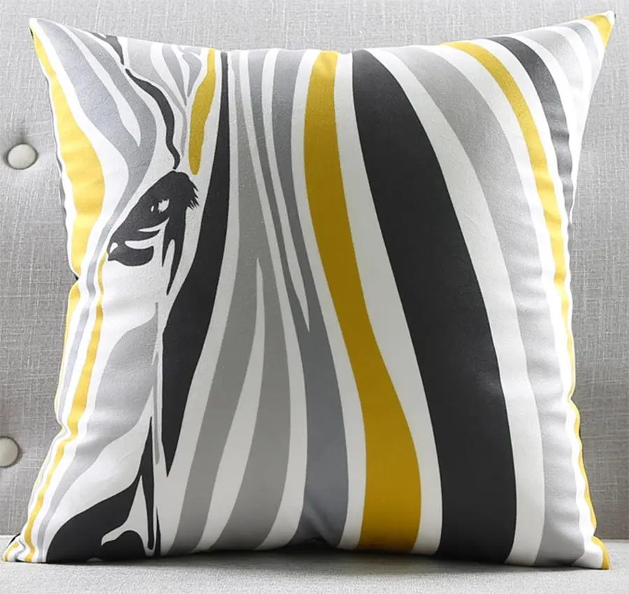 Бесплатная доставка! Черная серая желтая Геометрическая квадратная