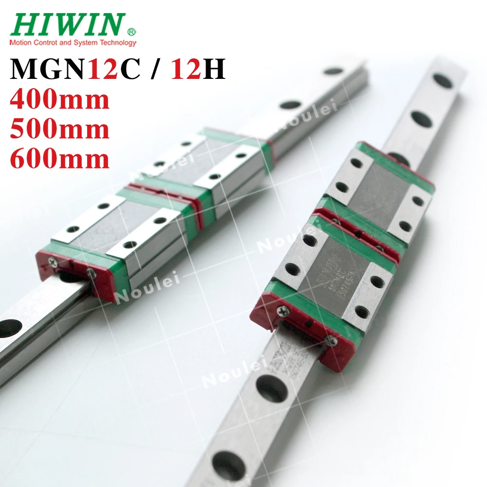 HIWIN MGN12C MGN12H 400 мм линейная направляющая рельса 2 комплекта с MGN12 скользящие блоки