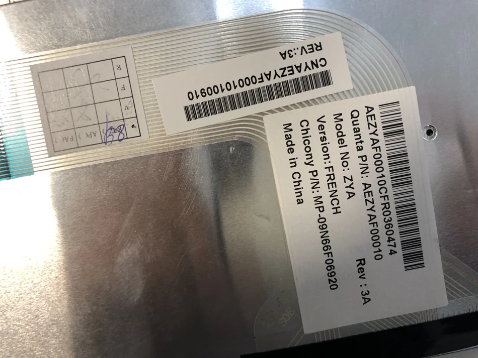 Французская клавиатура для ноутбука Acer Aspire 8950 8950G 5943G 5943 5950 5950G 8943 8943G серии Silver FR