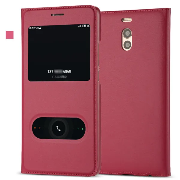 rose red full case WeeYRN отвечая кожа флип чехол для телефона чехлы на Meizu M6 M6 note M5 note закаленное Стекло Футляр полное покрытие на мейзу м6 нот м5 нот чехол книжка - Цвет: rose red full case
